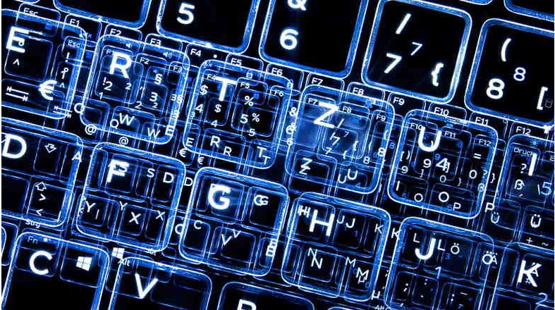 Man sieht eine computersimulierte Tastatur.