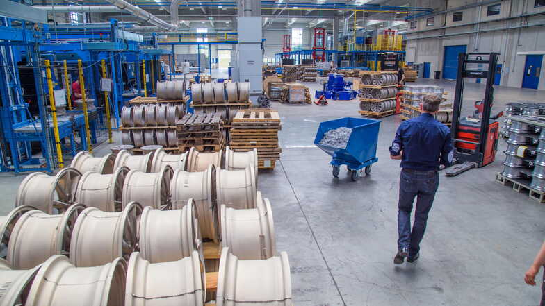 Borbet in Kodersdorf: Hier werden Leichtmetallfelgen produziert.