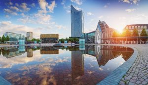 Blick auf Leipzig