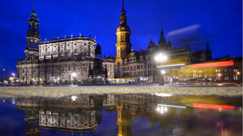 Man sieht die Altstadt von Dresden