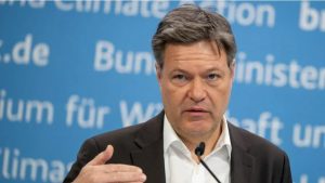 Man sieht Robert Habeck, Bundesminister für Wirtschaft und Klimaschutz