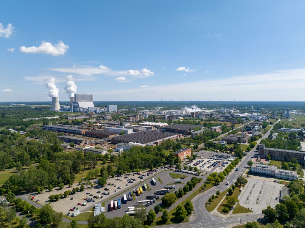 Luftaufnahme des Industrieparks