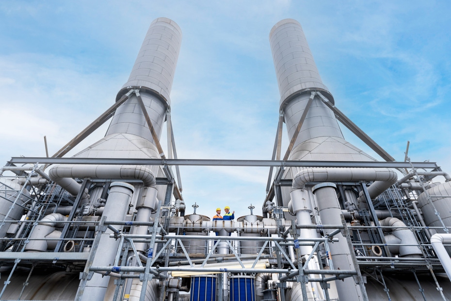 Blick auf den Industriepark.